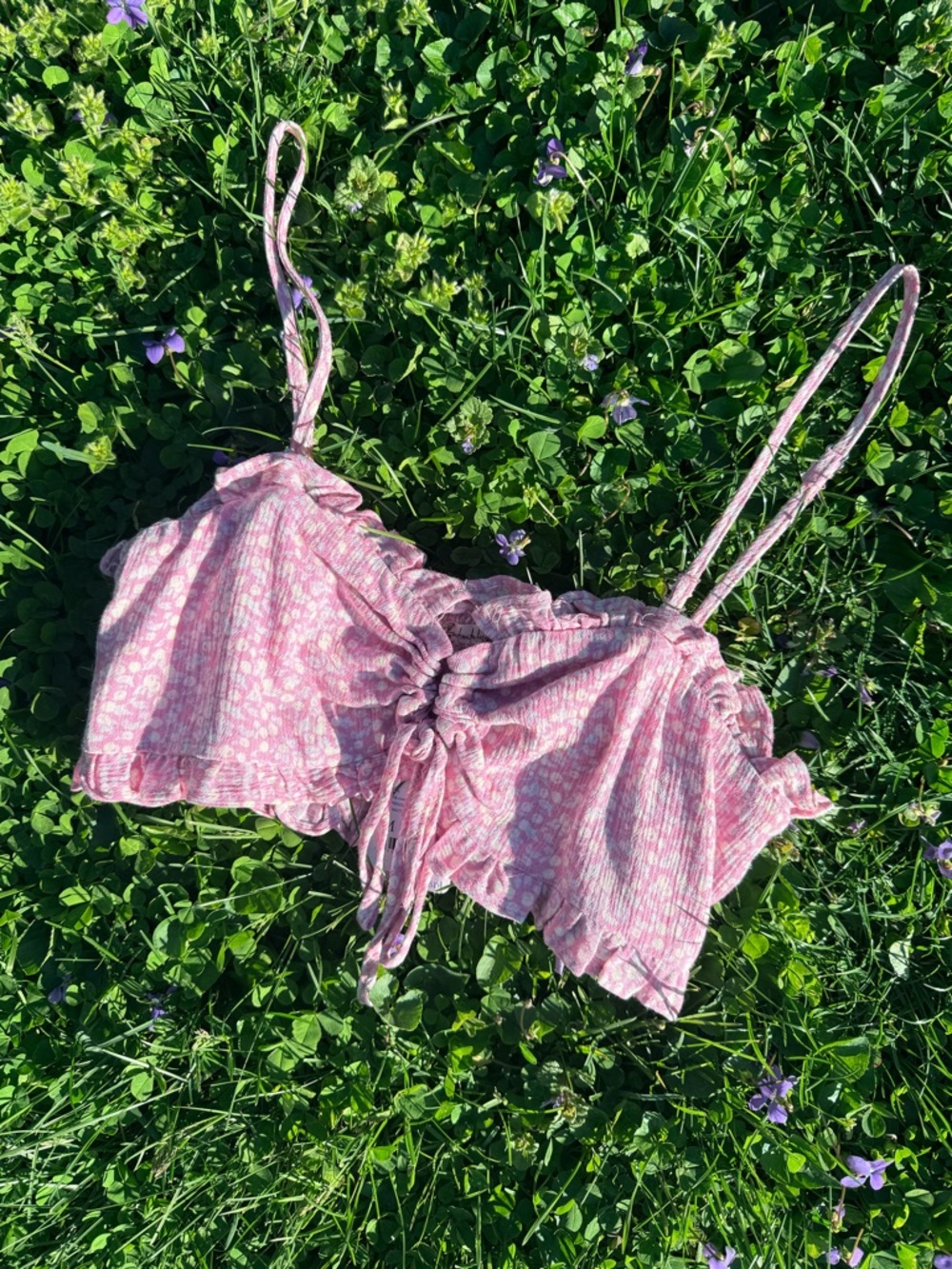 Free People intimately Pink Daisy cami Sz.M NWT